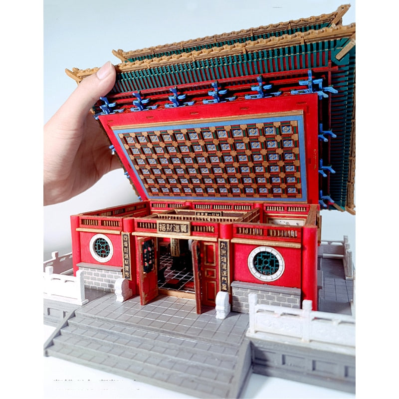 Chinese Temple of Wealth DIY Dollhouse Kit
