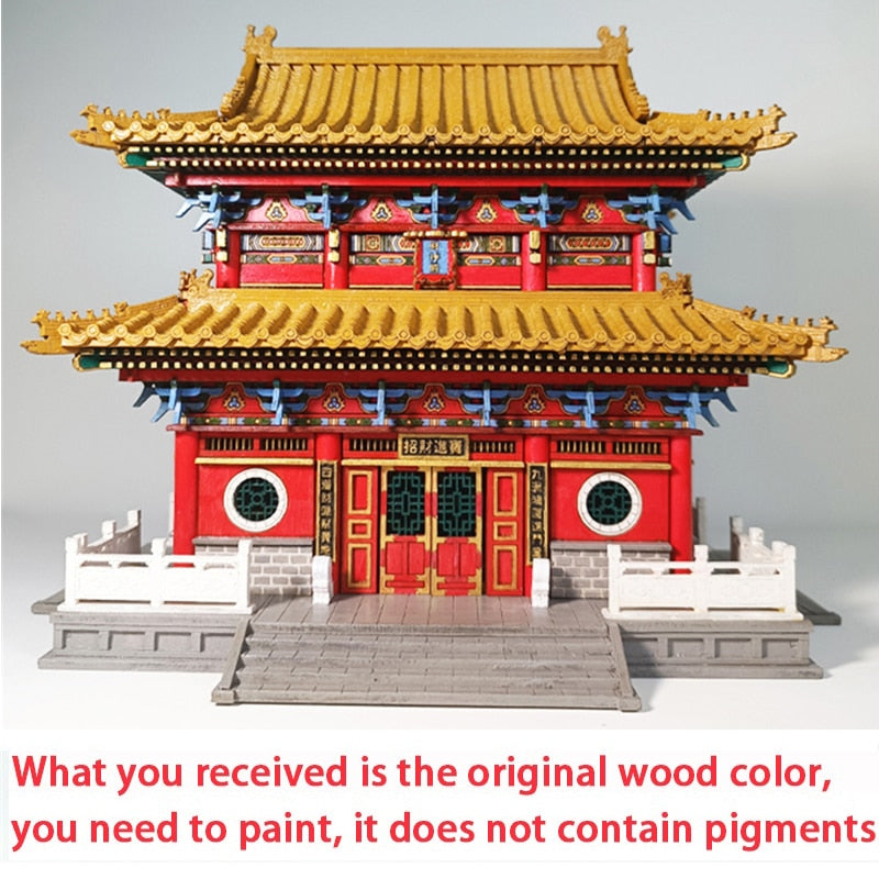 Chinese Temple of Wealth DIY Dollhouse Kit